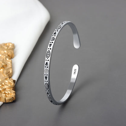 Bracciale argento charm vintage