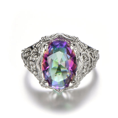 Anello in zircone rotondo