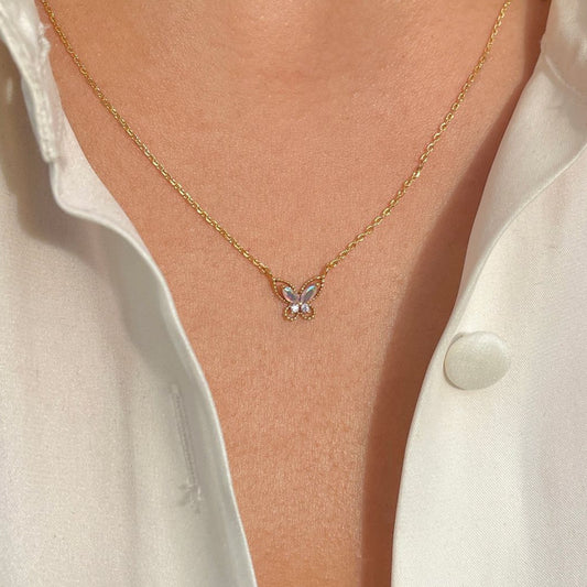 Collana pendente farfalla da donna