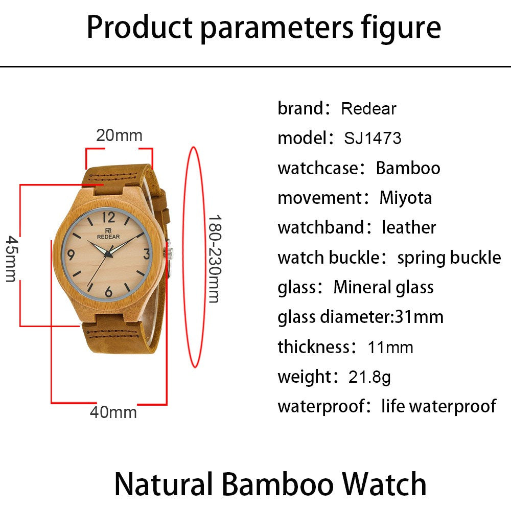 Orologio in bambù con foto