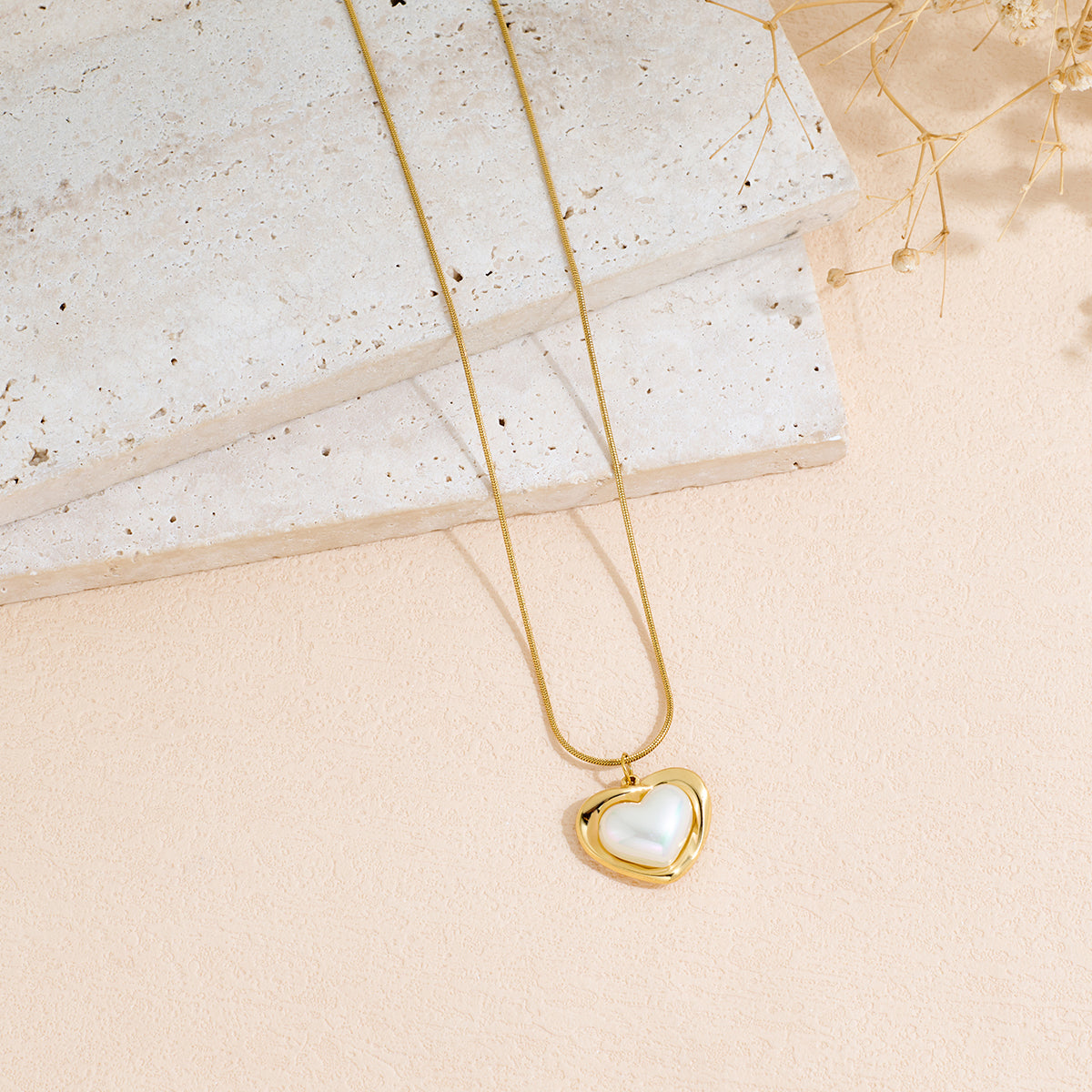 Collana cuore in acciaio