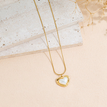 Collana cuore in acciaio