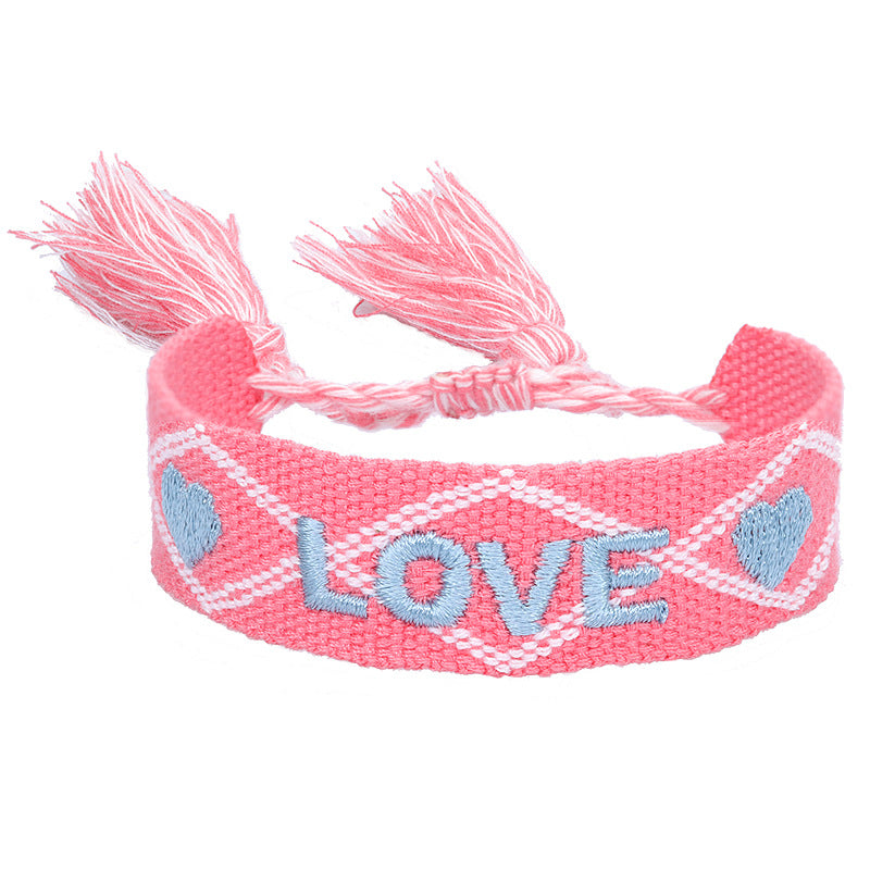 Bracciale coppia con ricamo