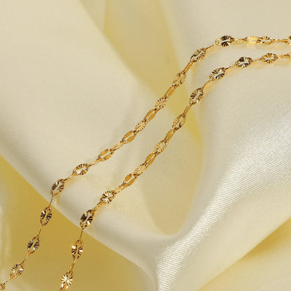 Collana acciaio labbra