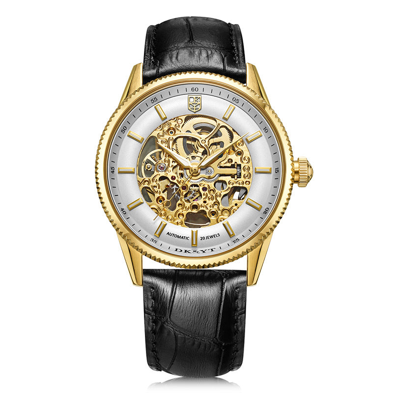 Orologio automatico da uomo traforato impermeabile luminescente