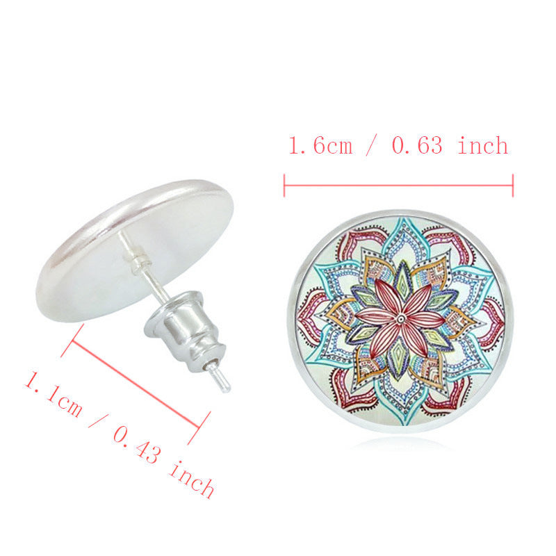 Collana mandala floreale pietre preziose