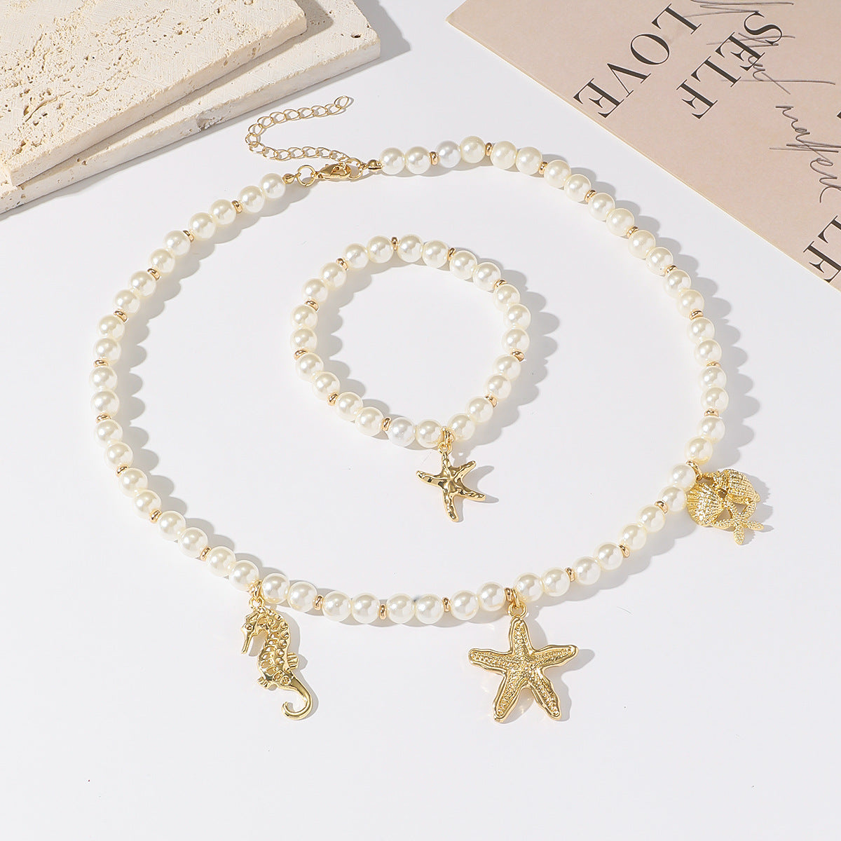 Set Collana e Bracciale Marino