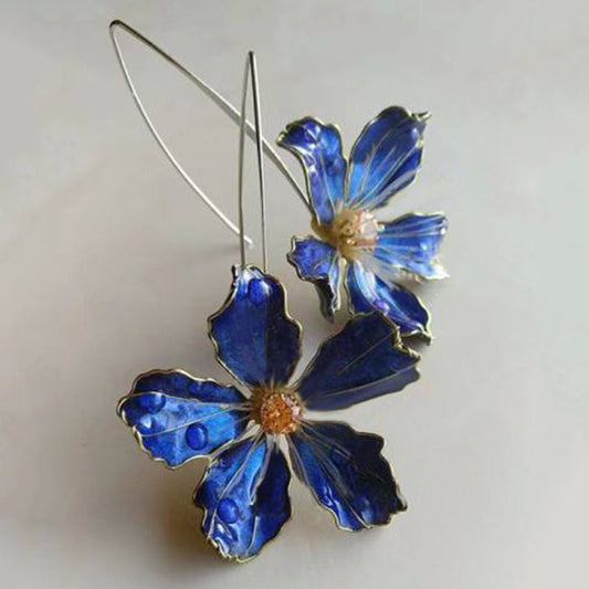 Orecchini Fiore Cloisonné