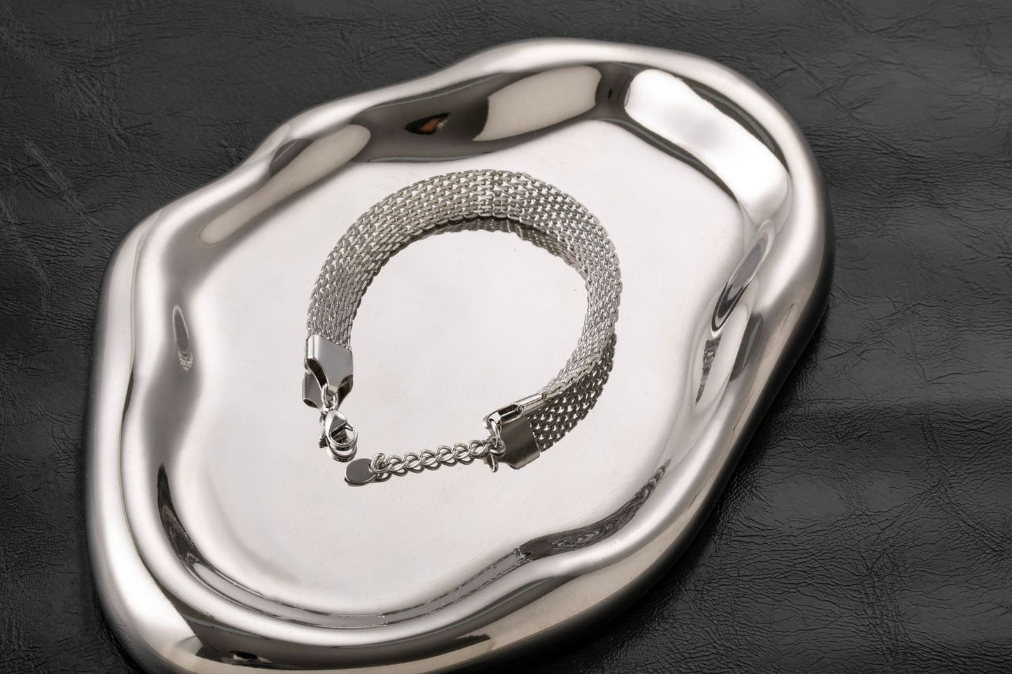 Bracciale maglia piatta