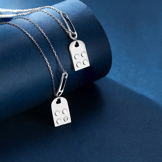 Collana puzzle coppia amore