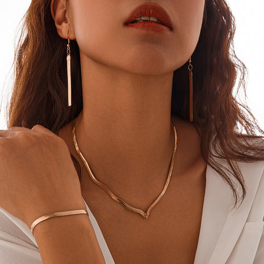 Collana catena piatta