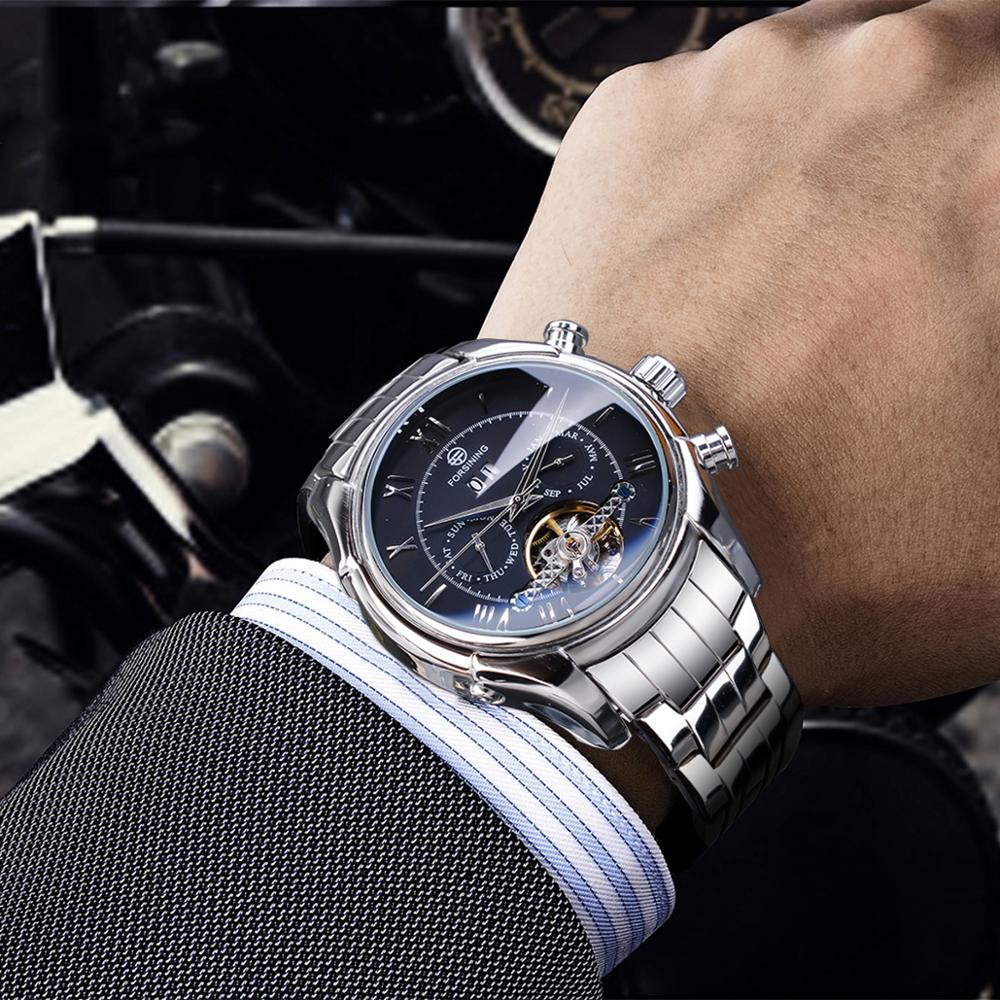 Orologio meccanico automatico volano multifunzione