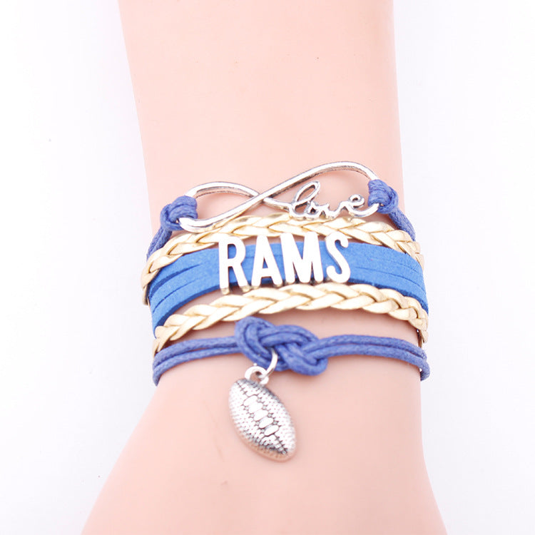 Bracciale multi-strato in pelle