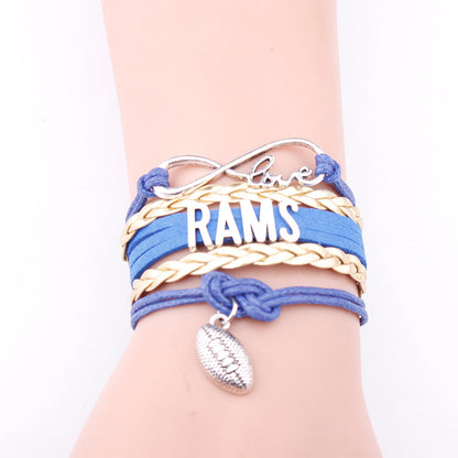 Bracciale multi-strato in pelle