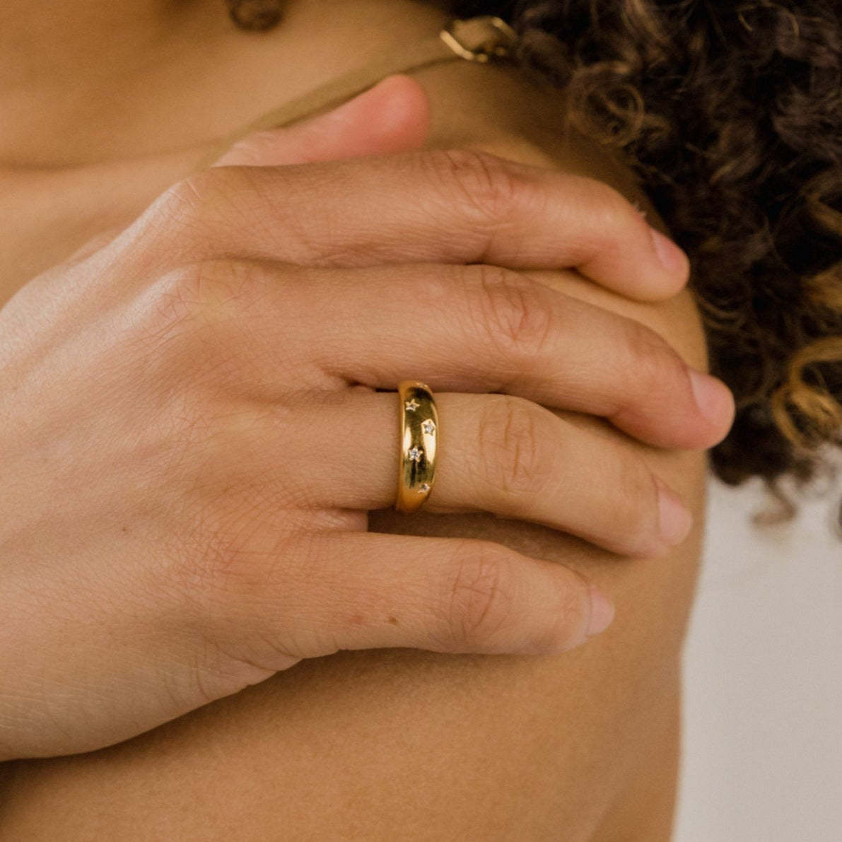 Anello stella argento da donna