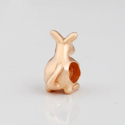 Collana perline argento oro rosa