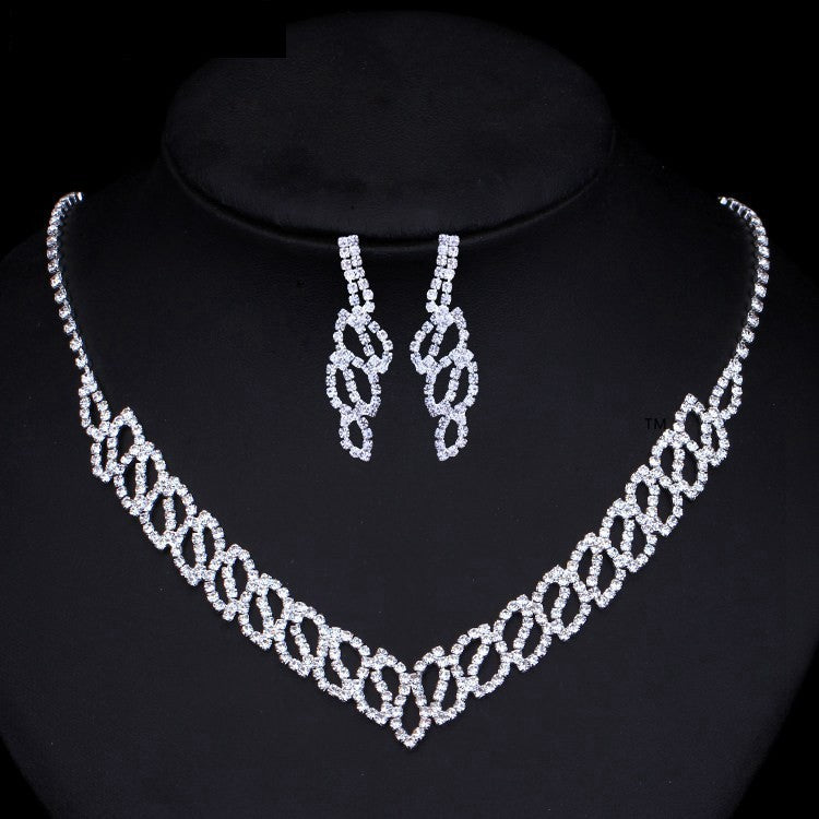 Collana strass scintillante