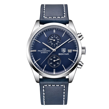 Orologio da uomo multifunzione impermeabile al quarzo
