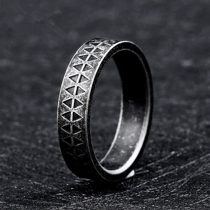 Anello uomo punk-gotico acciaio inox