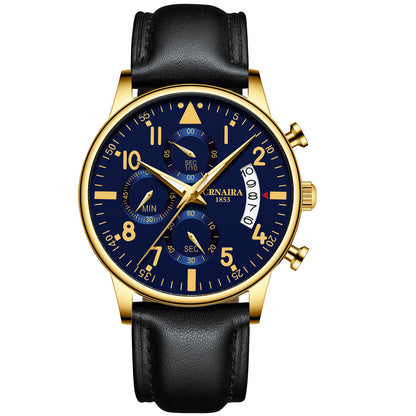 Orologio acciaio impermeabile da uomo semplice