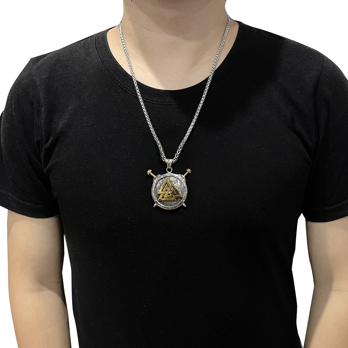 Collana con ciondolo orologio