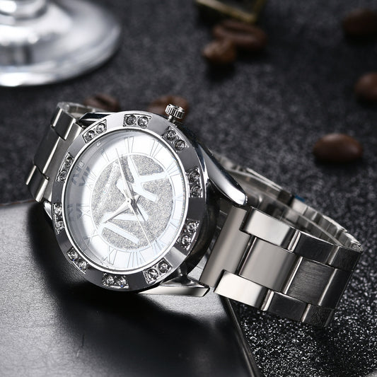 Orologio acciaio con stelle