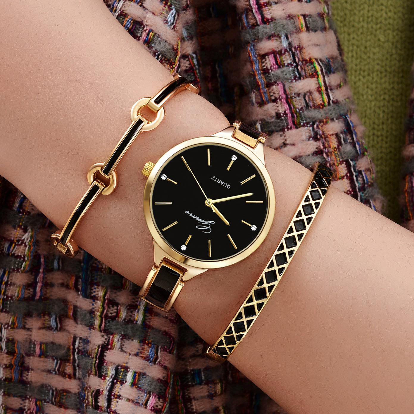 Orologio donna set tre pezzi