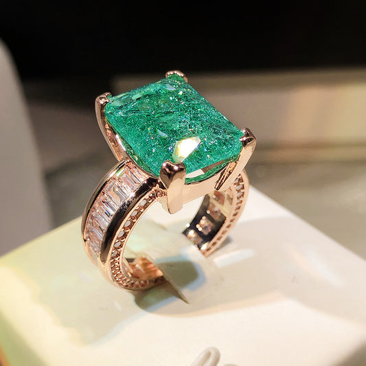 Anello geometrico oro