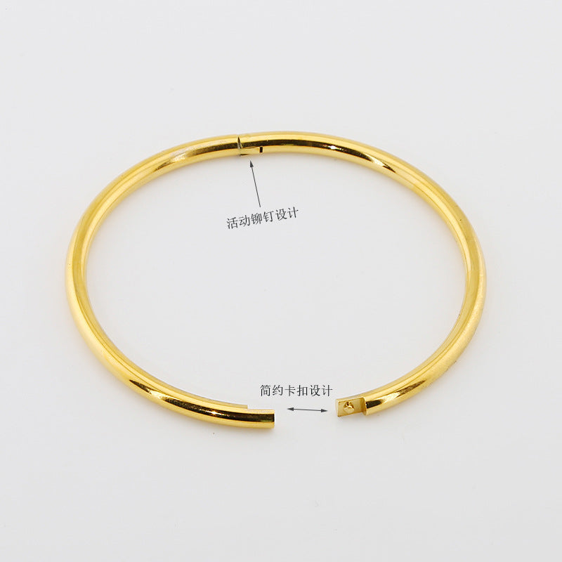Braccialetto Titanio Oro