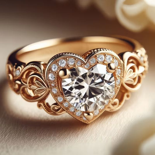 Anello Cuore Traforato