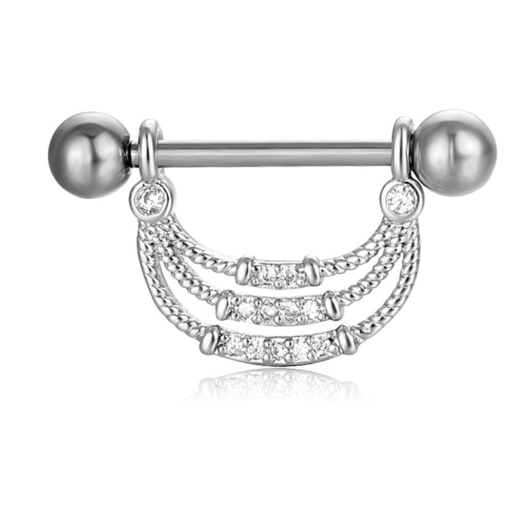 Anello zircone traforato