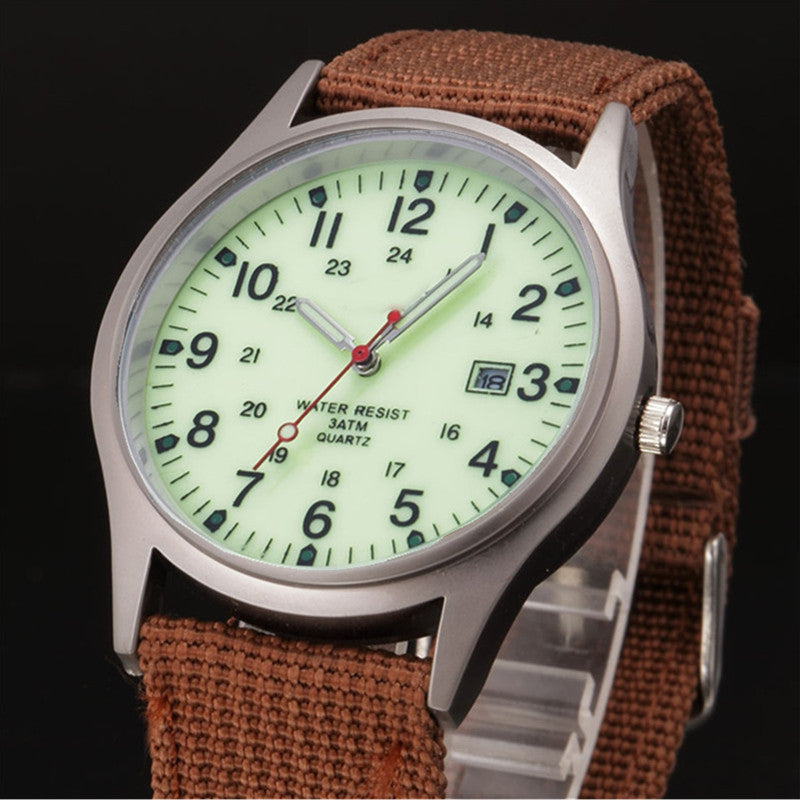 Orologio militare in tessuto