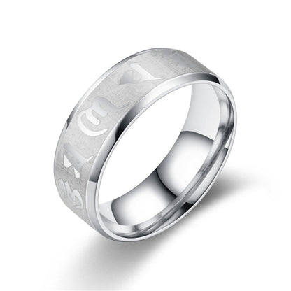 Anello Mantra Acciaio