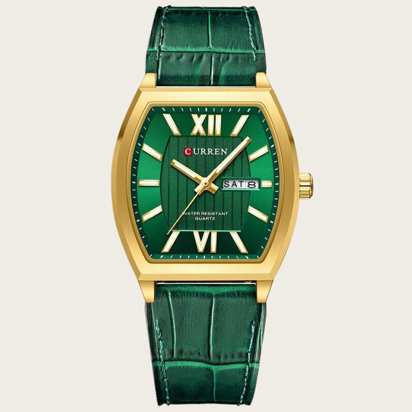 Orologio coppia calendario in pelle