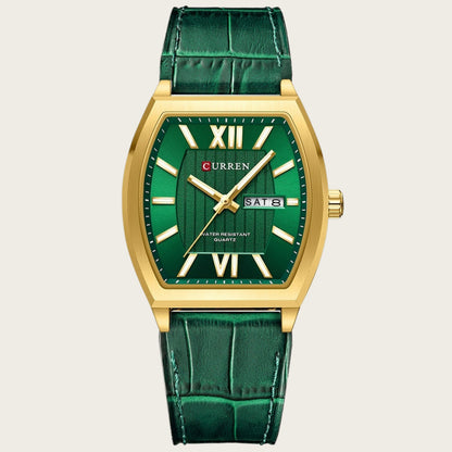 Orologio coppia calendario in pelle