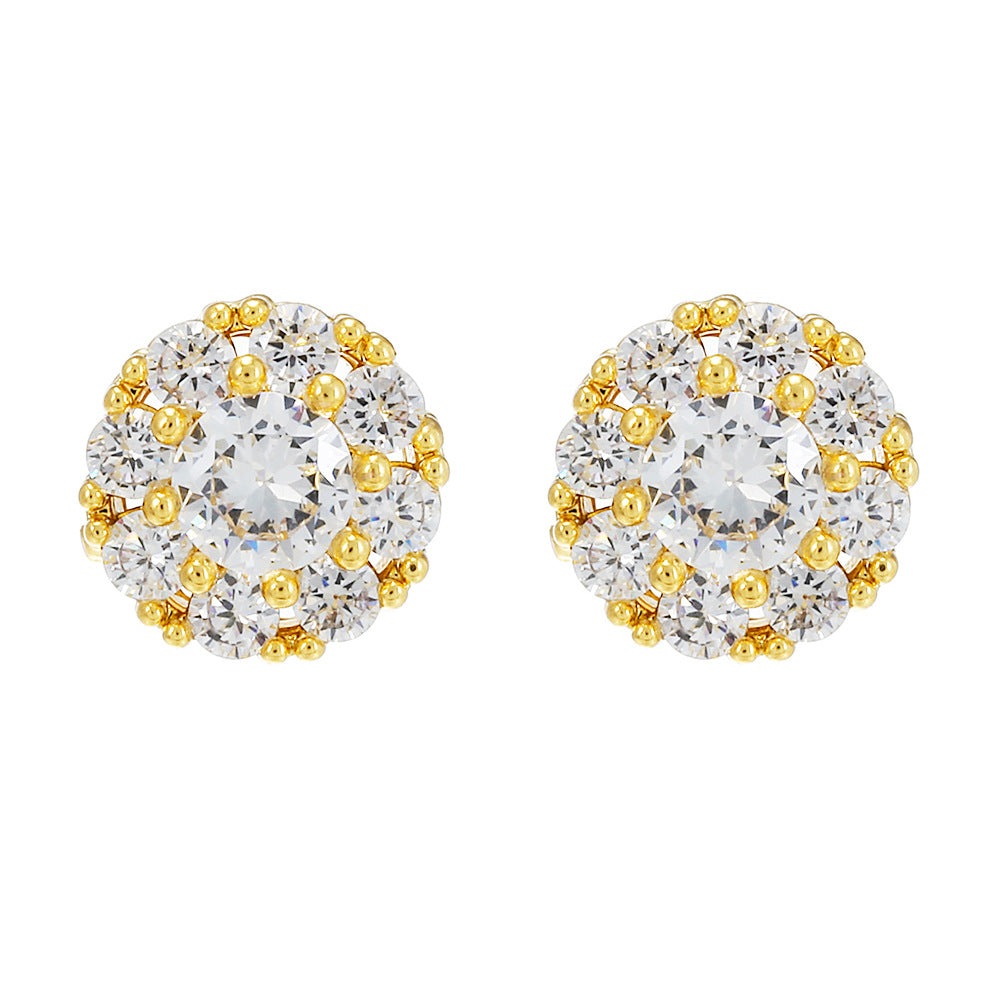 Orecchini argento zircone micro