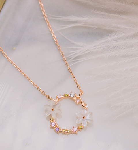 Collana argento ghirlanda