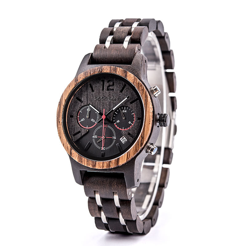 Orologio uomo legno casual