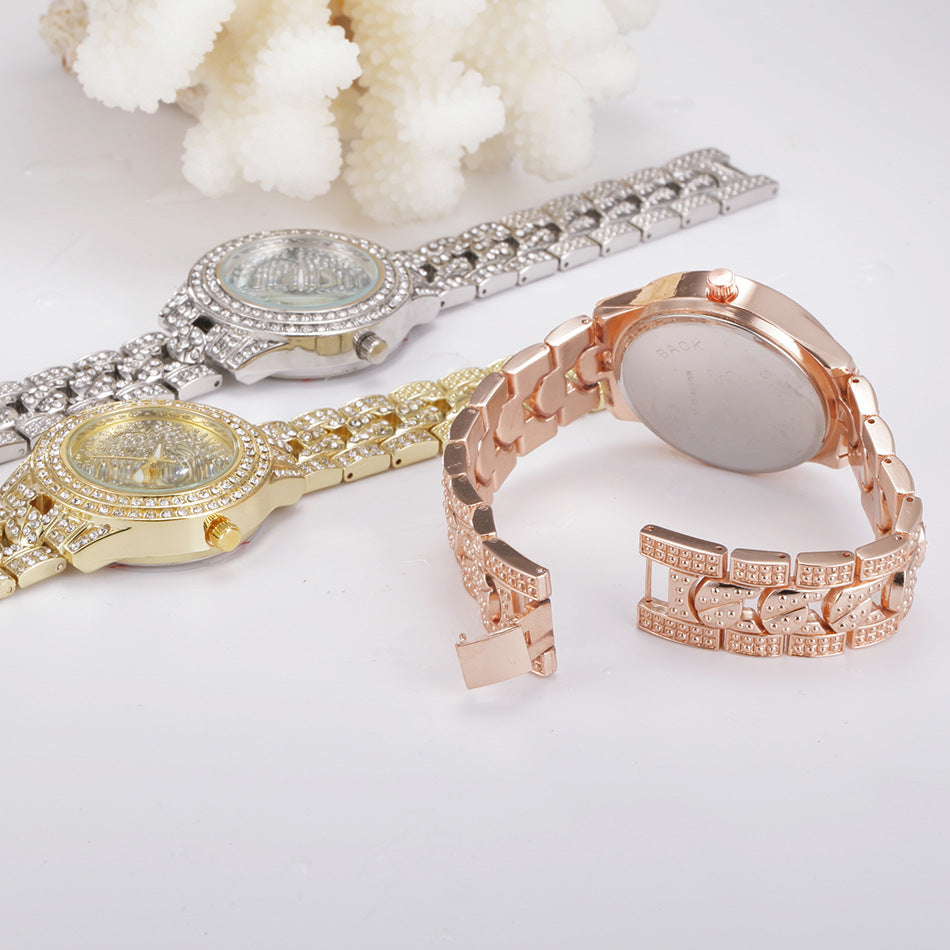 Orologio strass in metallo