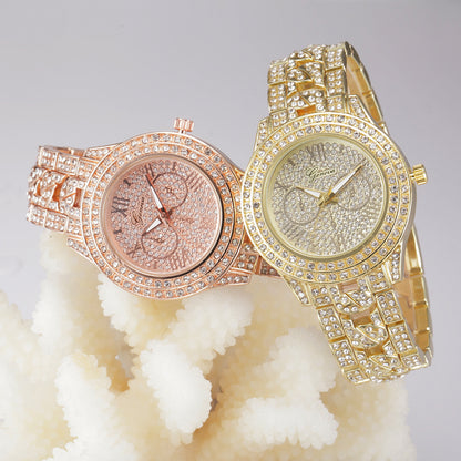 Orologio strass in metallo