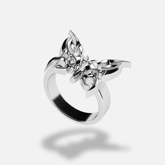 Anello farfalla tribale