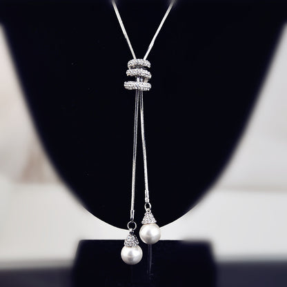 Collana di perle doppia
