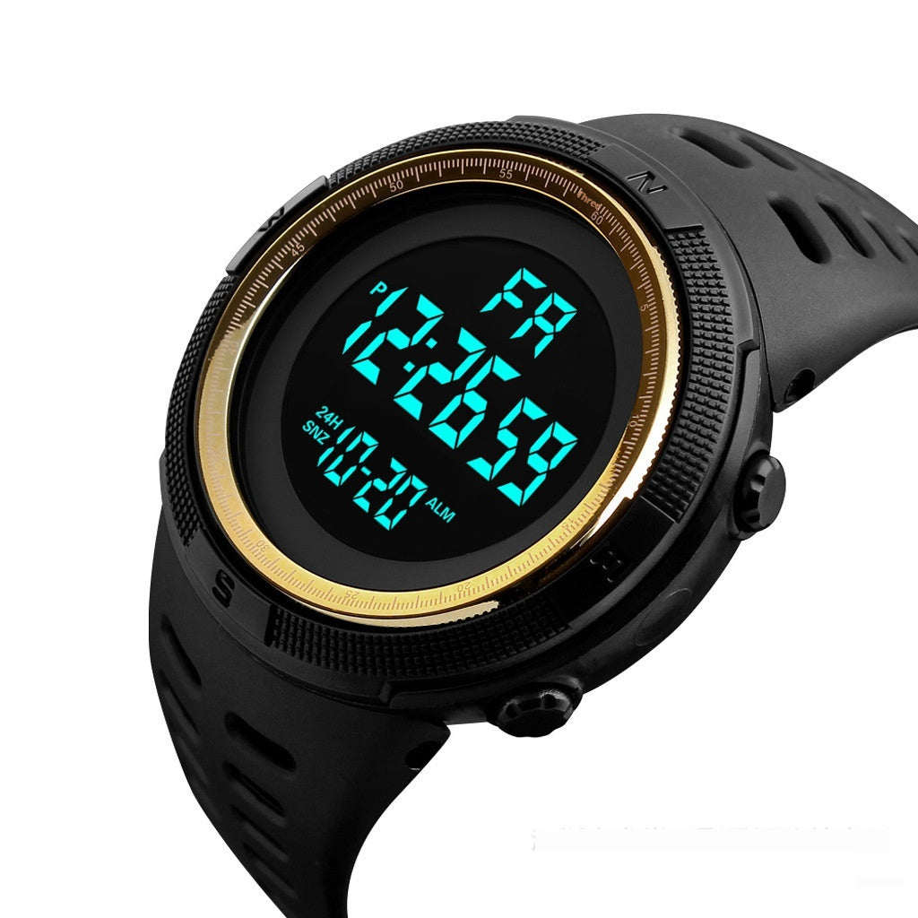 Orologio sportivo quadrante grande luminoso
