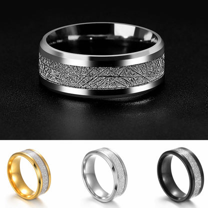Anello titanio da uomo opaco