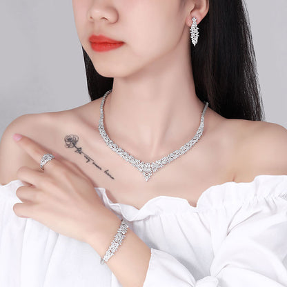 Parure sposa zircone