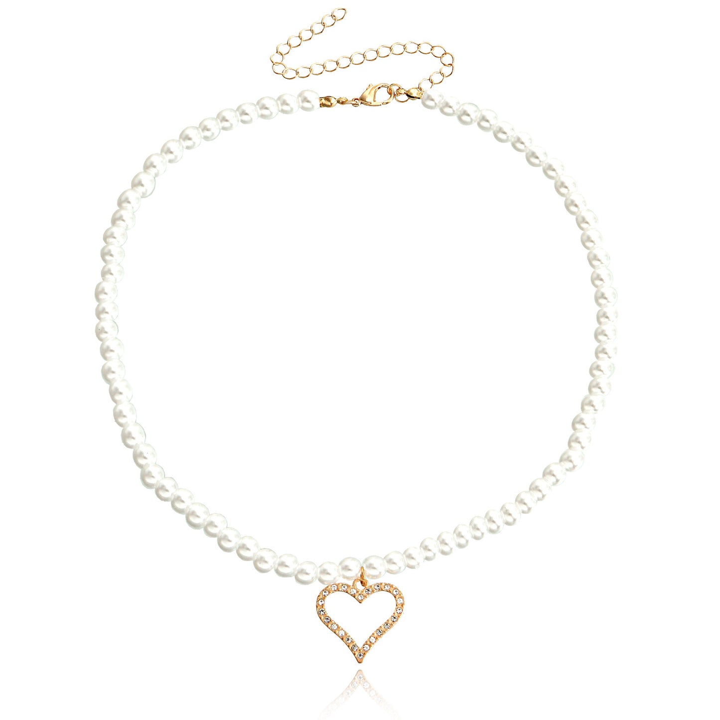 Collana perla barocca cuore