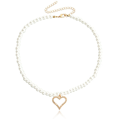 Collana perla barocca cuore