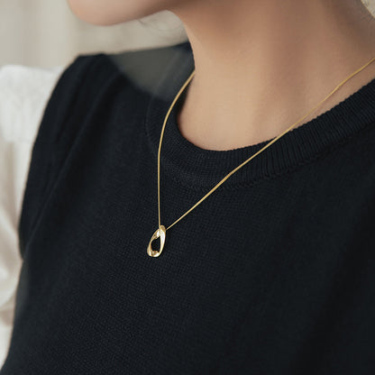 Collana titanio intrecciata donna