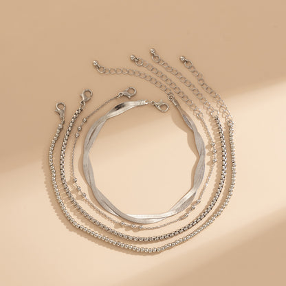Cavigliera turchese multi-strato rame