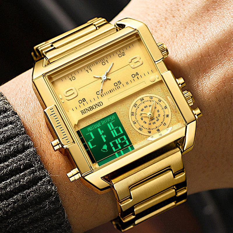 Orologio uomo sportivo multifunzione al quarzo